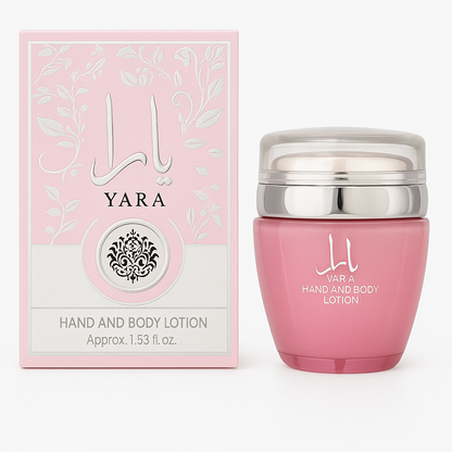 🌺 Loción para Manos y Cuerpo Lattafa Yara 45 ml – Hidratación Cremosa con Toque Tropical