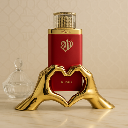 Saher – Nusuk Eau de Parfum 100ml · Perfume Árabe Unisex Amaderado y Oriental con Ámbar y Cuero