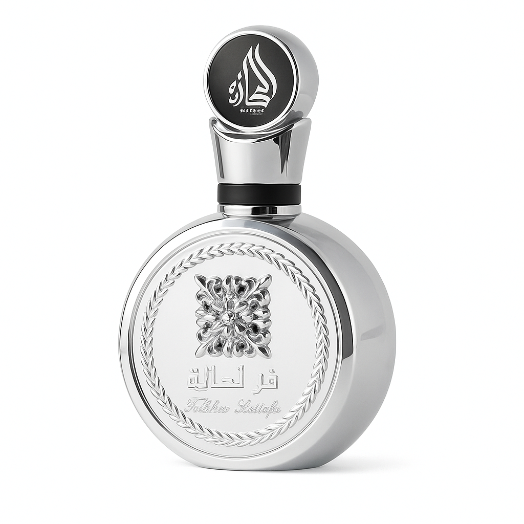 Fakhar Platinum – Lattafa (100 ml) · Perfume Árabe Masculino Fresco, Amaderado y Elegante