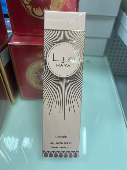 🌸 Spray Corporal Perfumado Lattafa Haya 150 ml – Floral Frutal Limpio y Femenino