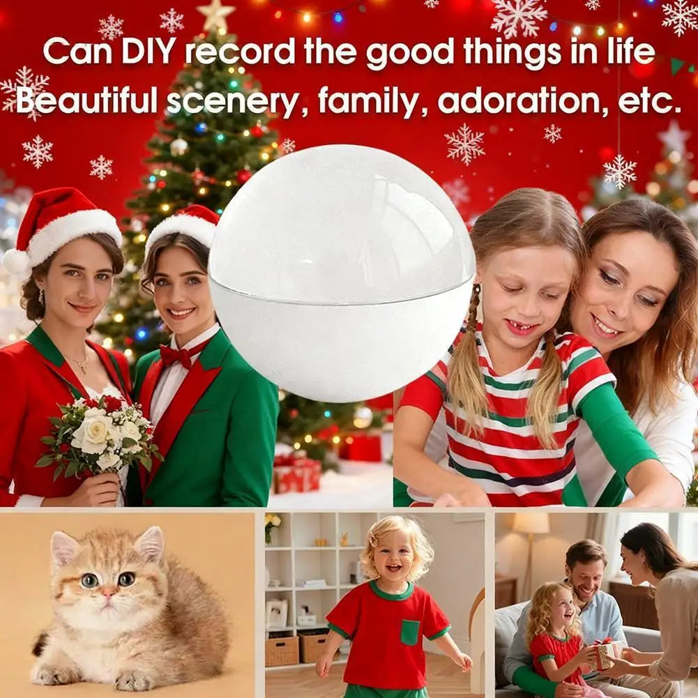 Reproductor de vídeo con bola de cristal 3D, pantalla de audio y vídeo, bola electrónica de memoria, regalo de cumpleaños, recuerdo para familiares y amigos.