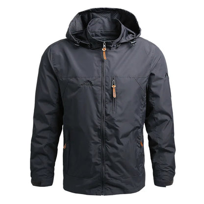 Chaqueta táctica cortavientos para hombre, impermeable, con capucha, para exteriores, deportiva, militar, talla europea, S-5XL, para escalada de campo, ropa fina