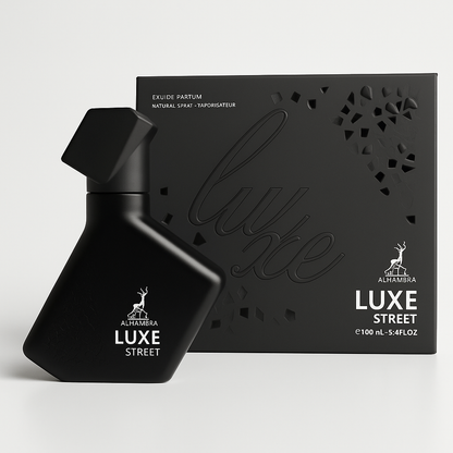 Luxe Street – Maison Alhambra (100 ml EDP) · Perfume Árabe Unisex Oriental-Amaderado con Vainilla & Ámbar Gris