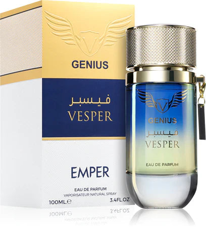 🌊 Agua de Perfume Emper Genius Vesper 100 ml – Frescor Marino con Ámbar Moderno