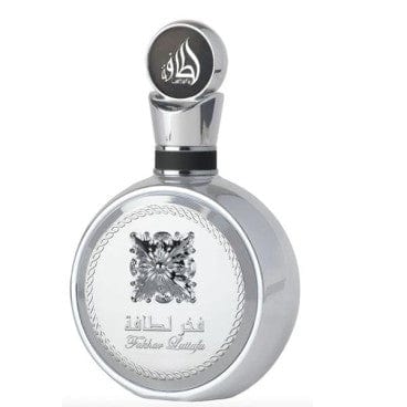 Fakhar Platinum – Lattafa (100 ml) · Perfume Árabe Masculino Fresco, Amaderado y Elegante