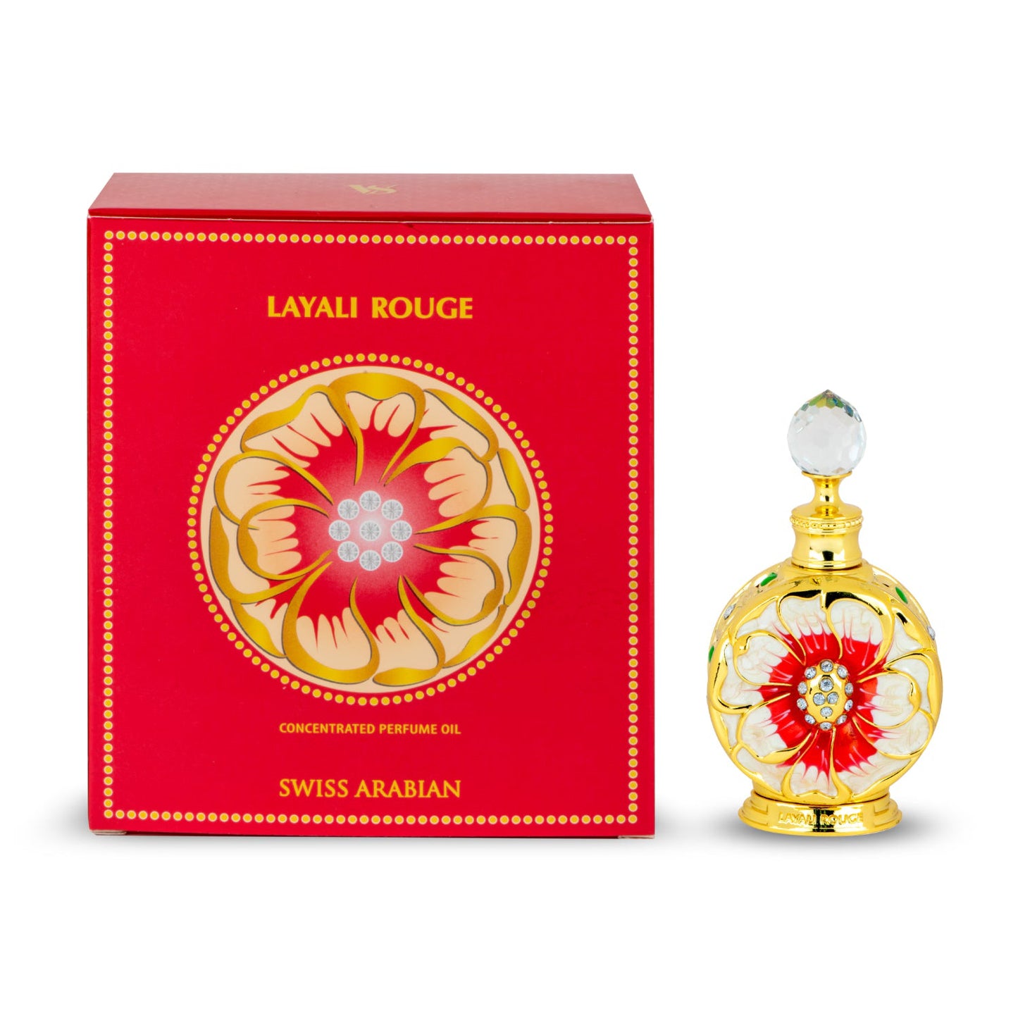 🌹 Swiss Arabian Layali Rouge Perfume Oil 15 ml – La Joya Oriental que Despierta Pasiones